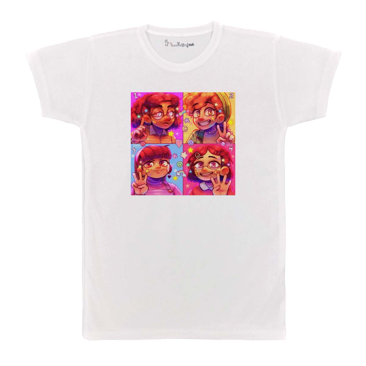 تی شرت بچگانه پرمانه طرح turning red کد pmt.3071