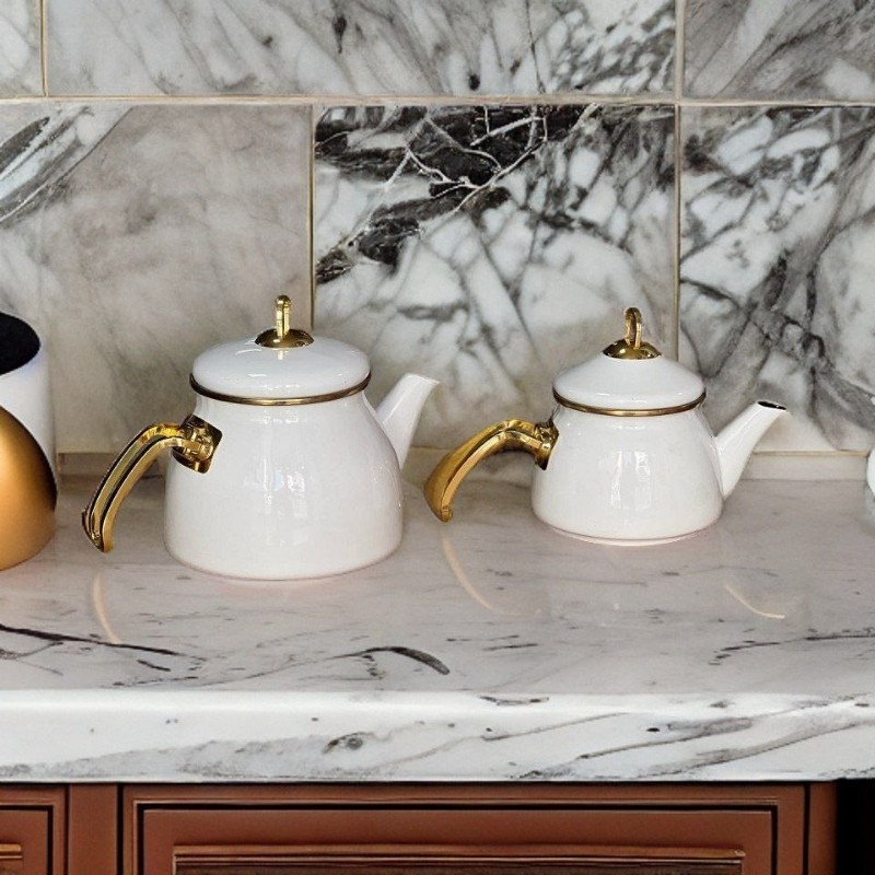 ست کتری قوری برند شاهین 2درب محصول ترکیه  انتخاب رنگ پیام بدهید لطفا