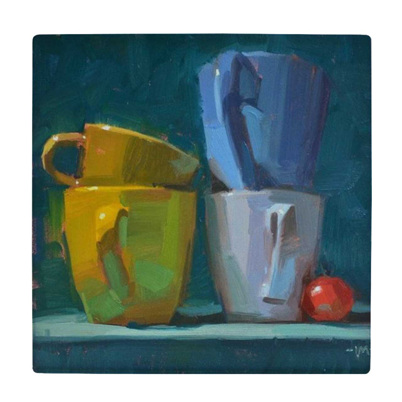 کاشی کارنیلا طرح نقاشی ماگت ها کد wkk1874