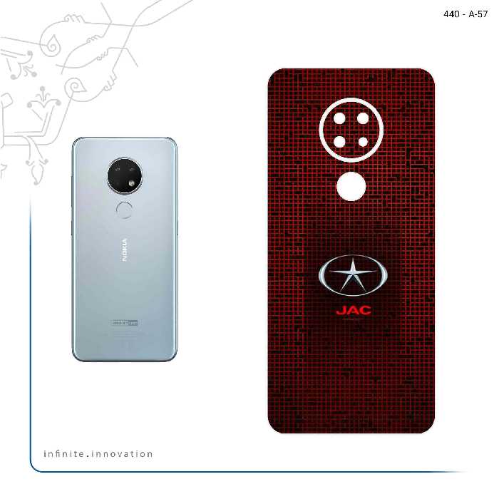 برچسب پوششی ماهوت مدل JAC مناسب برای گوشی موبایل نوکیا 6.2