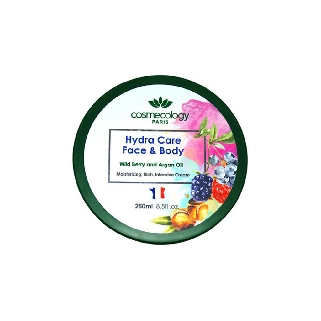 کرم مرطوب کننده صورت و بدن حاوی روغن آرگان و عصاره تمشک کاسمکولوژی