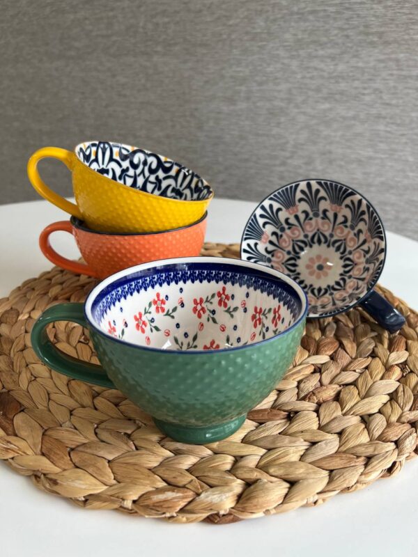 فنجان لته خوری طرح دار دنی هوم کد 113