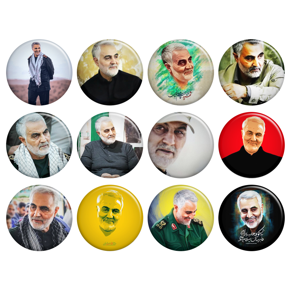 پیکسل گالری باجو طرح سردار شهید حاج قاسم سلیمانی کد 89 مجموعه 12 عددی
