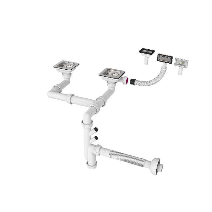 سیفون ظرفشویی تیسا مدل  24086Q6KX4