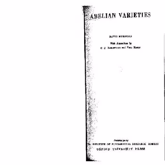 خرید و دانلود نسخه کامل کتاب Abelian varieties