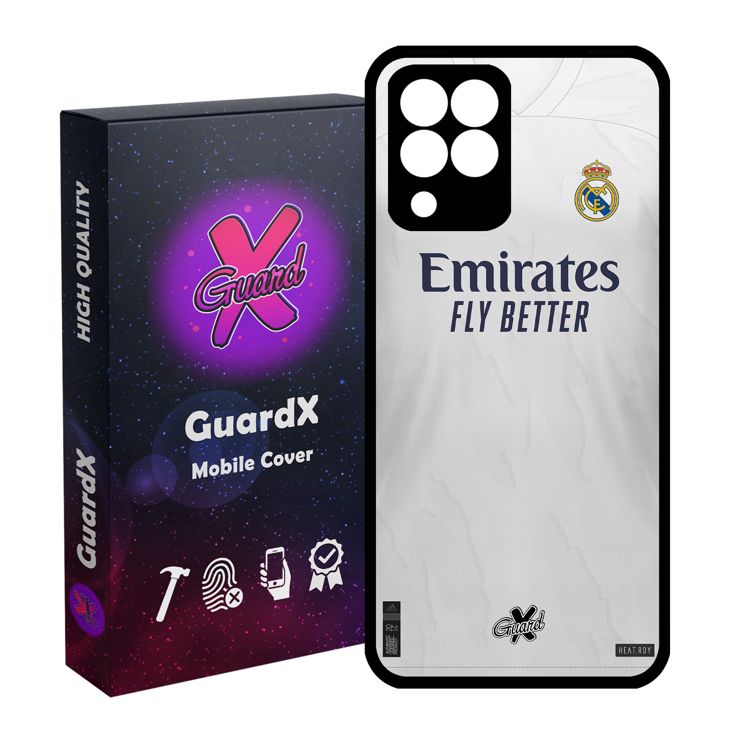کاور گارد ایکس طرح Real Madrid مدل Glass10254 مناسب برای گوشی موبایل سامسونگ Galaxy M33/M33 5G