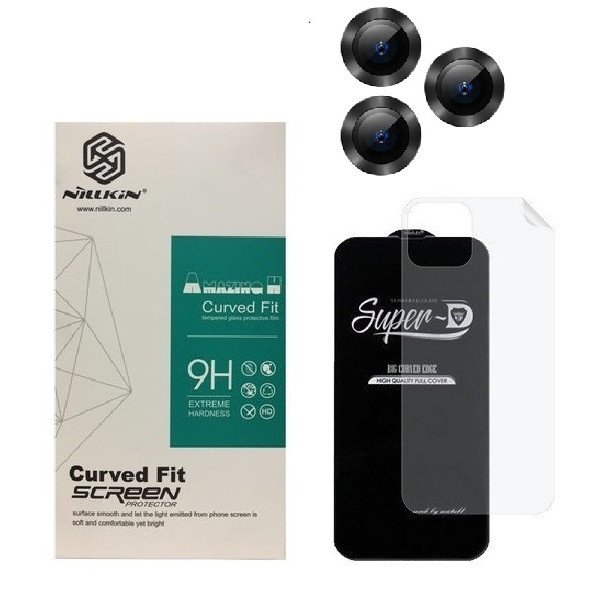 محافظ صفحه نمایش  مدل 2SN- مناسب برای گوشی موبایل اپل iPhone 12 Pro  به همراه محافظ پشت گوشی و محافظ لنز دوربین | کالا برتری