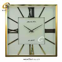 ساعت دیواری اورجینال آرتمیس آلیاژ فلزی طلایی| کد رفرنس 20008، مدل: 2026GoldWhite
