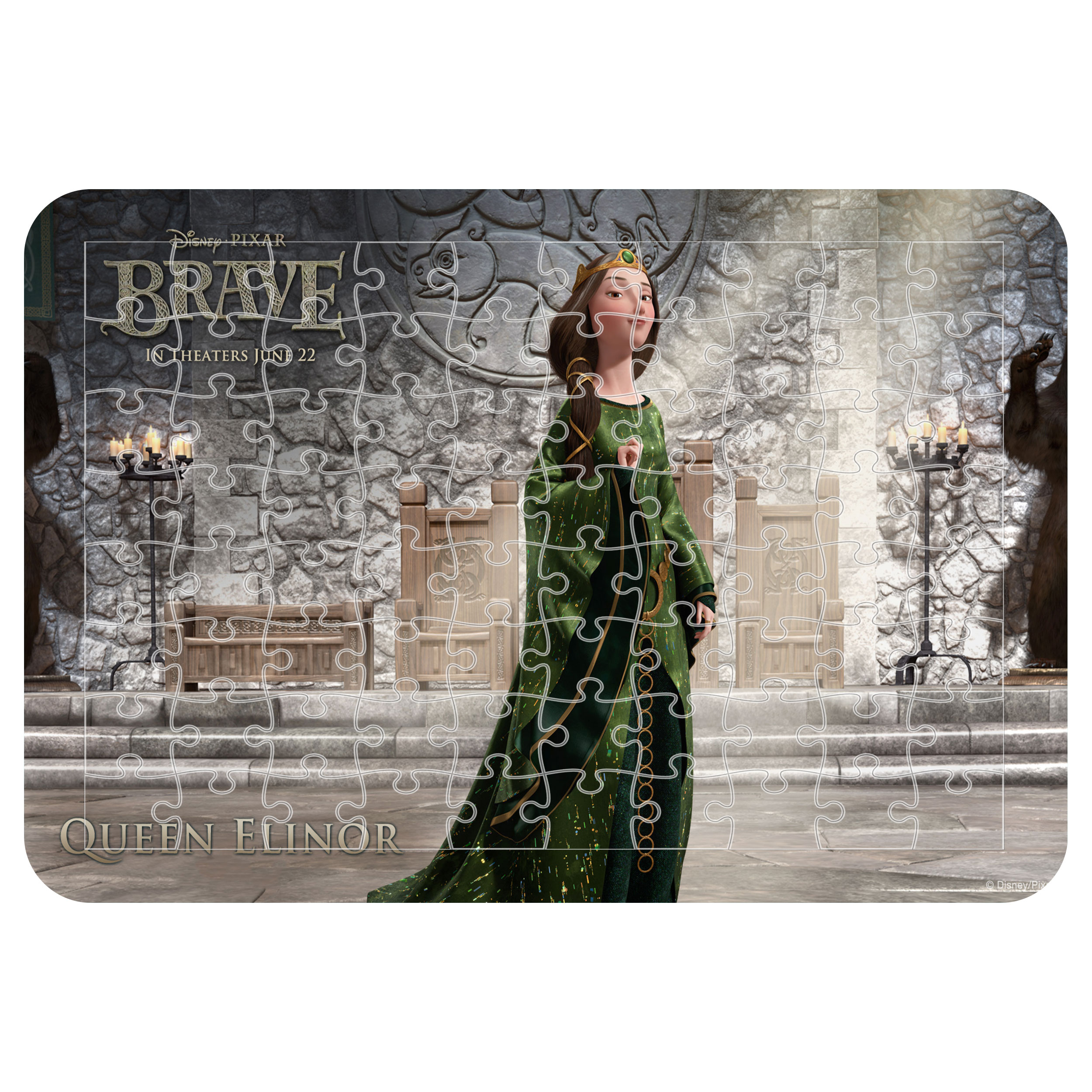 پازل 54 تکه اطلس آبی طرح کارتون  شجاع  مدل P1668