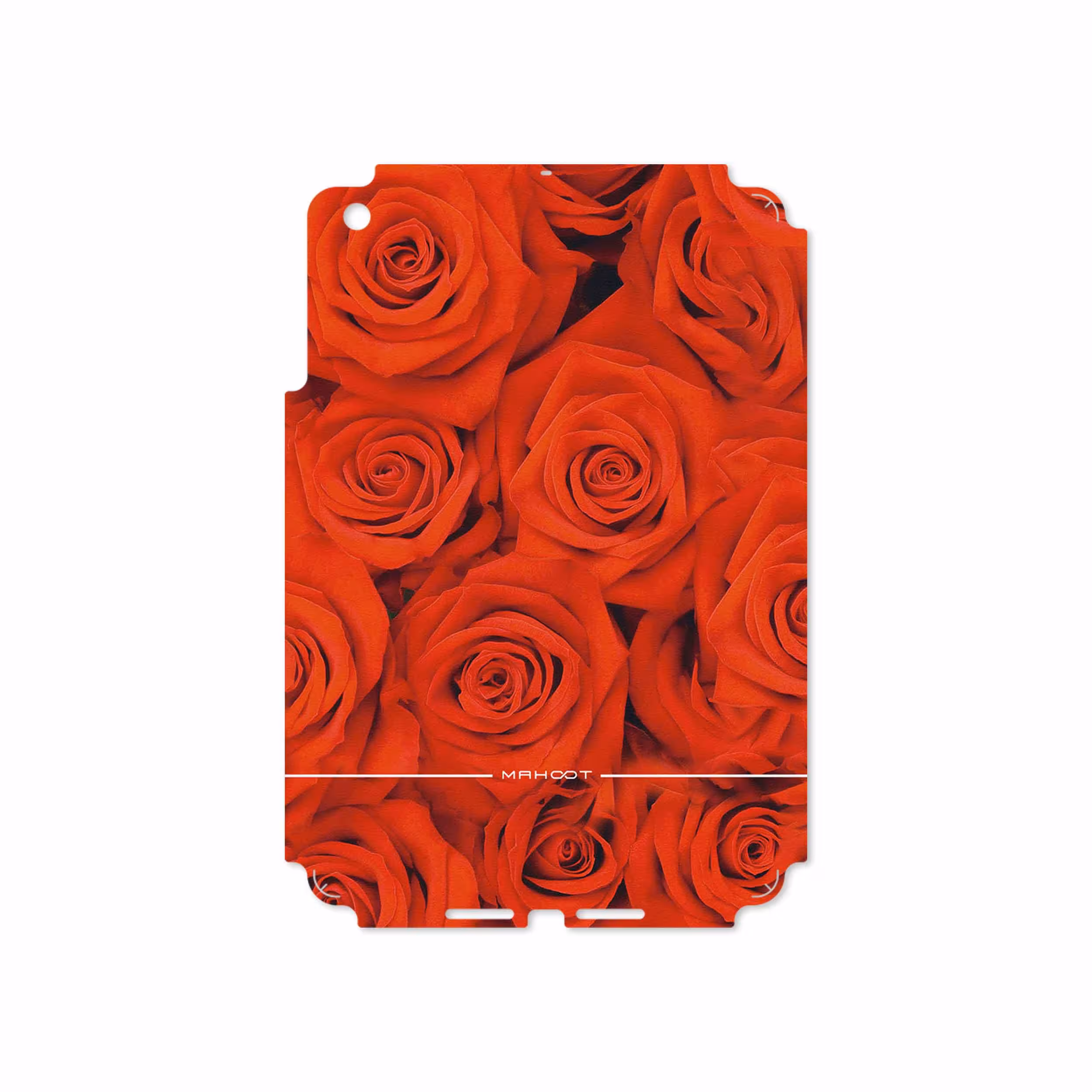 برچسب پوششی ماهوت مدل Red-Flower مناسب برای تبلت اپل iPad mini 2012 A1432