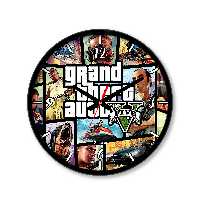 ساعت دیواری کوچک راویتا طرح GTA V کد 3664