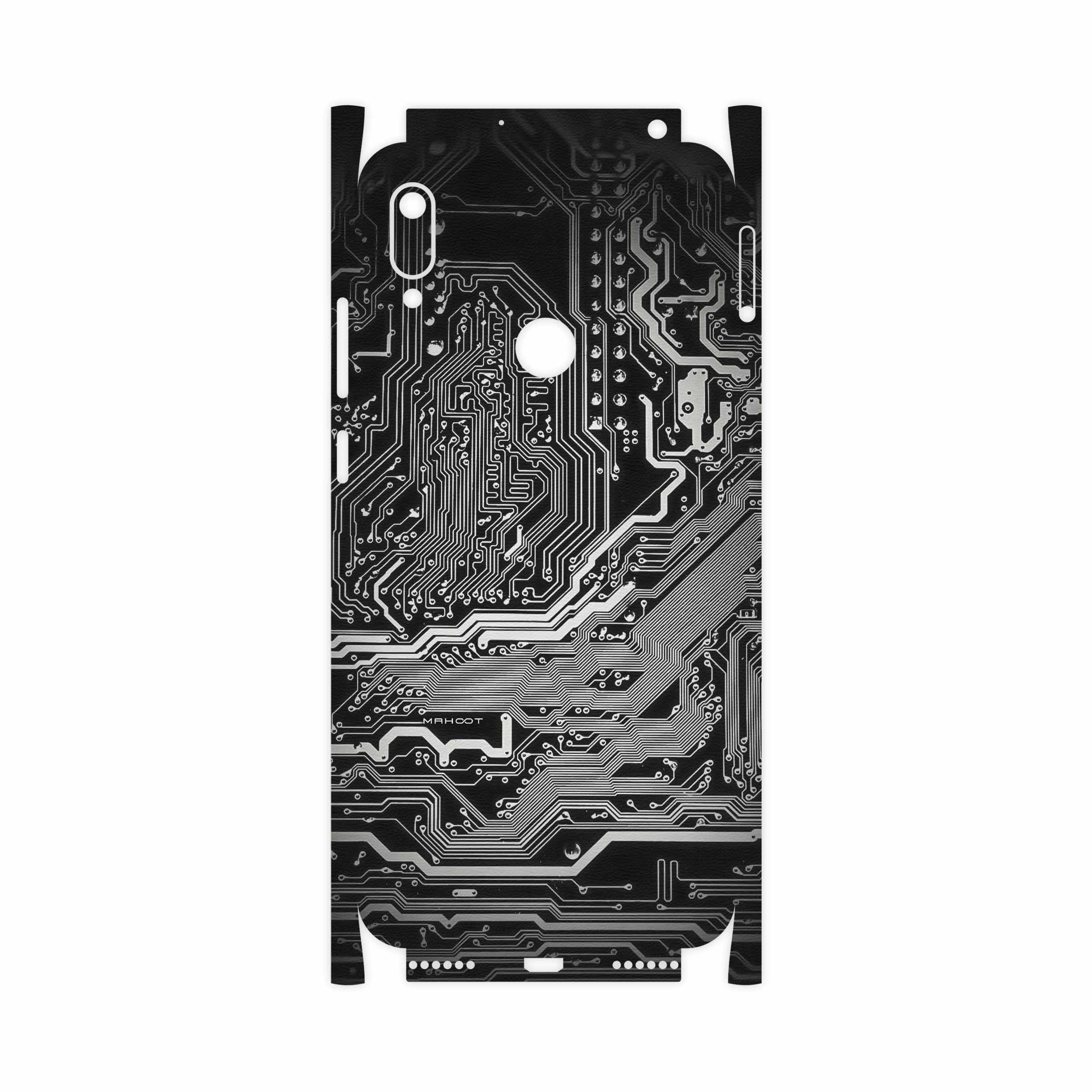 برچسب پوششی ماهوت مدل Black Printed Circuit Board-FullSkin مناسب برای گوشی موبایل هوآوی Y6 Prime 2019