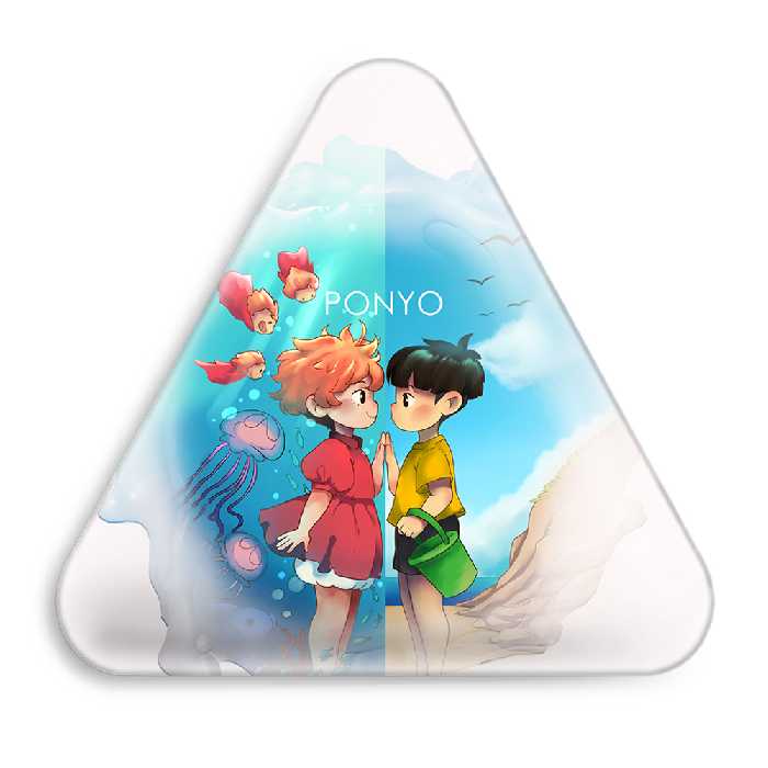 پیکسل خندالو طرح انیمه پونیو و سوسوکه مدل مثلثی کد 4895