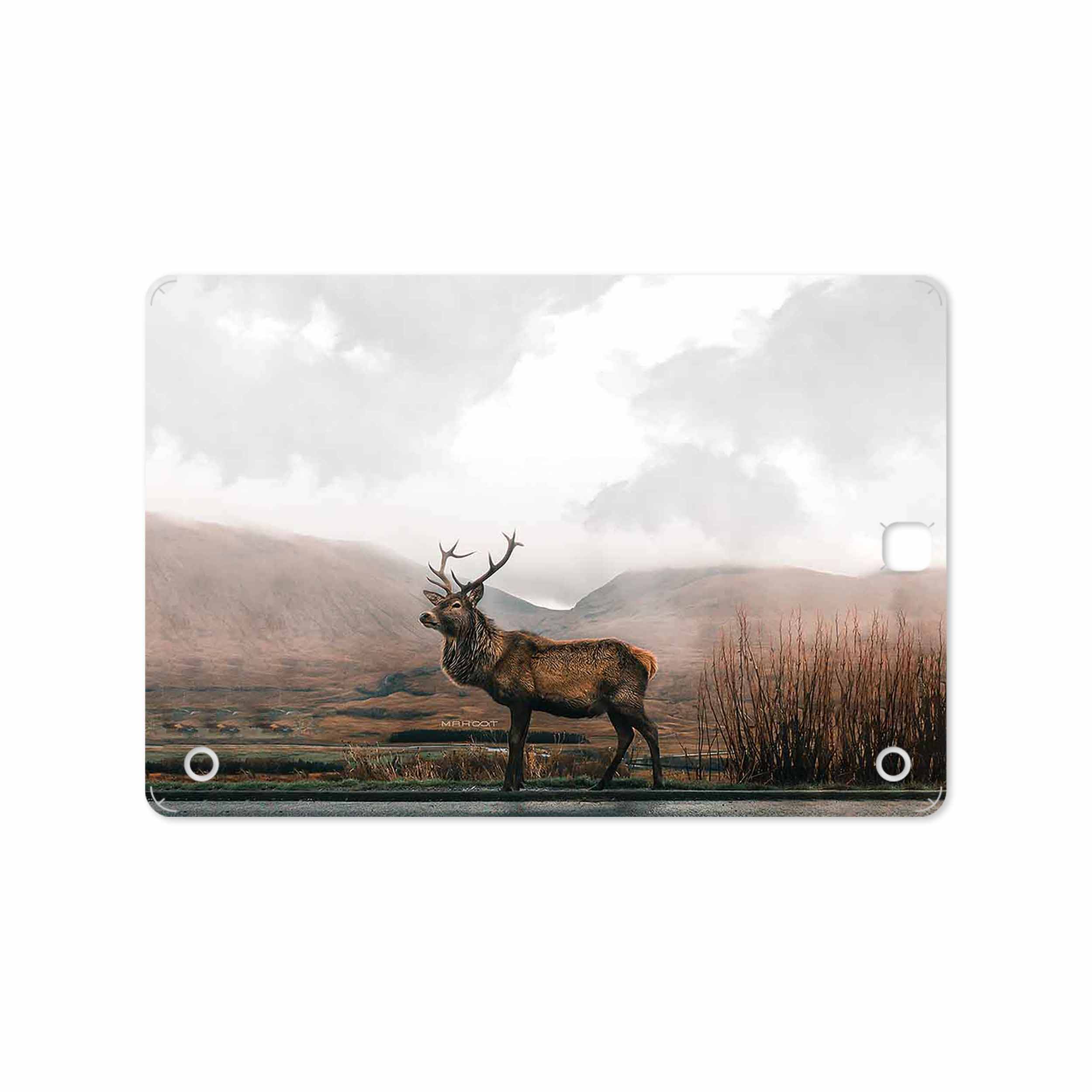 برچسب پوششی ماهوت مدل Horned Deer مناسب برای تبلت سامسونگ Galaxy Tab A 9.7 2015 T555