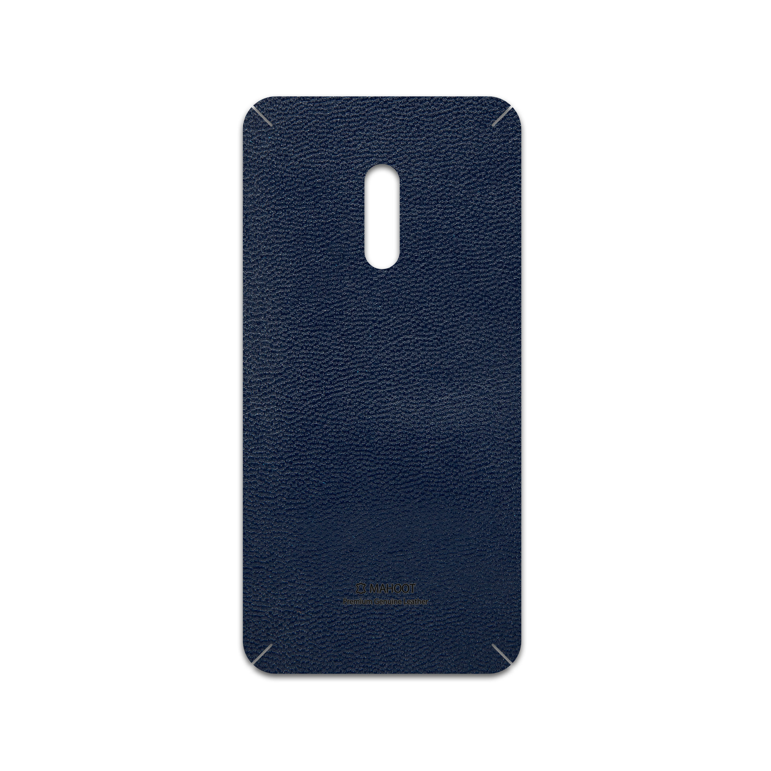 برچسب پوششی ماهوت مدل Deep-Blue-Leather مناسب برای گوشی موبایل اپو Realme X