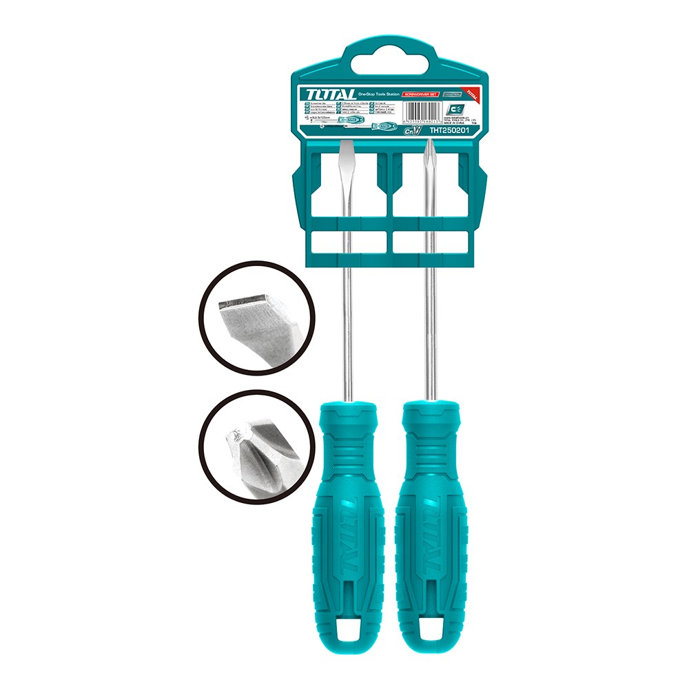 ست  پیچ گوشتی دو عددی توتال     total  tools اصل 