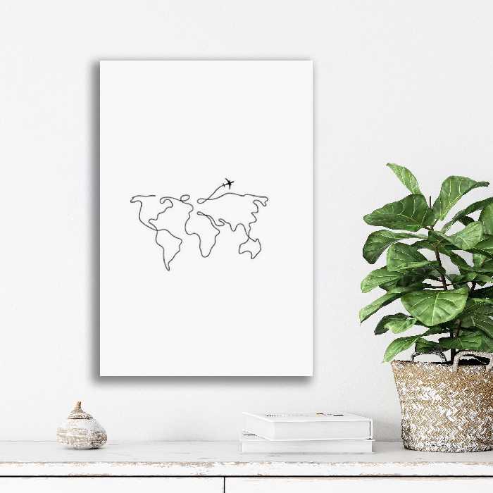 تابلو شاسی آتریسا مدل لاین ارت مینیمالAbstract Line