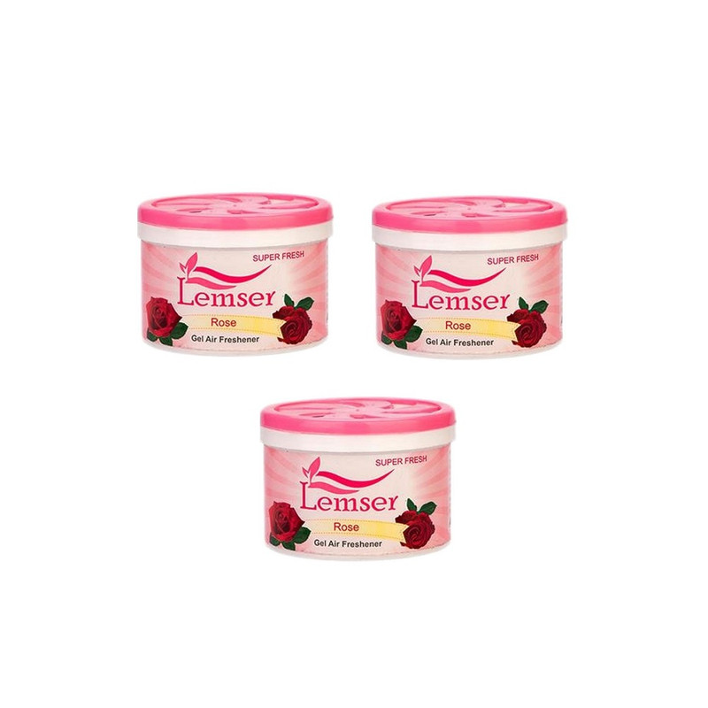 ژل خوشبو کننده هوا لمسر مدل Rose حجم 90 میلی لیتر بسته 3 عددی | کالا مکس