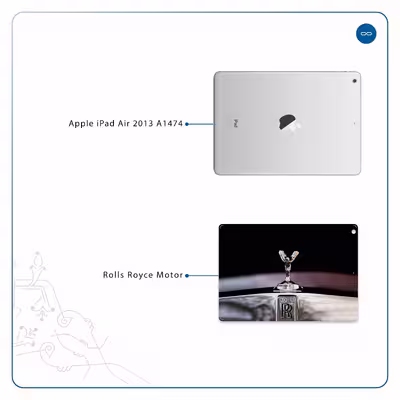 برچسب پوششی ماهوت مدل Rolls-Royce Motor مناسب برای تبلت اپل iPad Air 2013 A1474