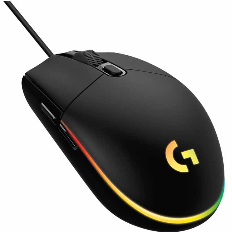 خرید ماوس لاجیتک Mouse Logitech G203 Lightsync Wired Black با بهترین قیمت