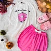 ست تیشرت و شلوارک دونات فری سایز 