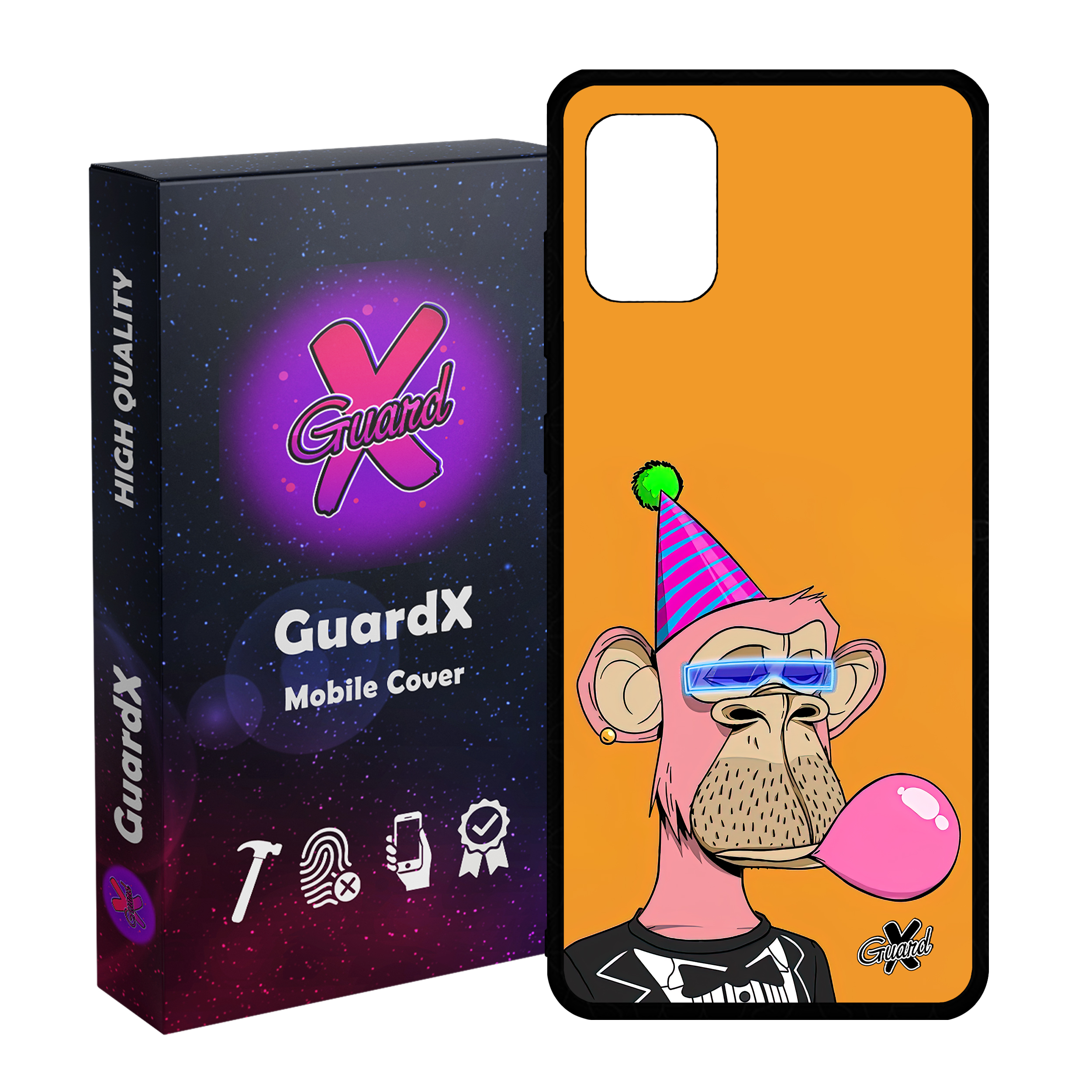 کاور گارد ایکس طرح میمون مدل Glass10433 مناسب برای گوشی موبایل سامسونگ Galaxy A51 4G