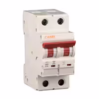کلید مینیاتوری 40 آمپر دو پل AC کانل کد B40-6KA-2P