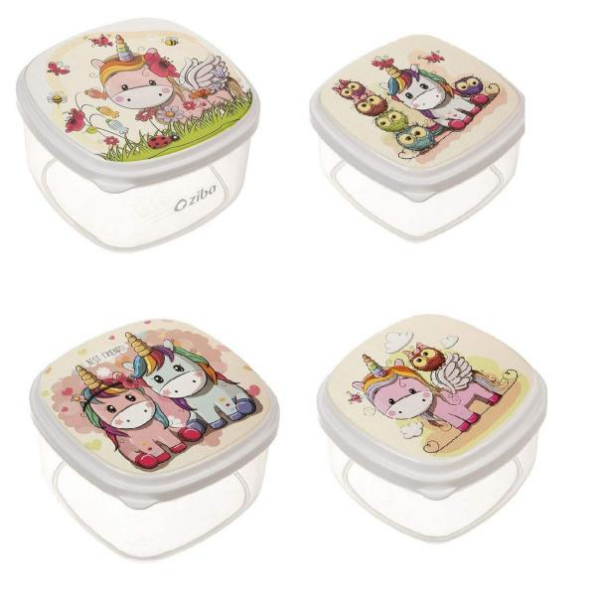 ظرف نگهدارنده غذای کودک مجموعه 4 عددی