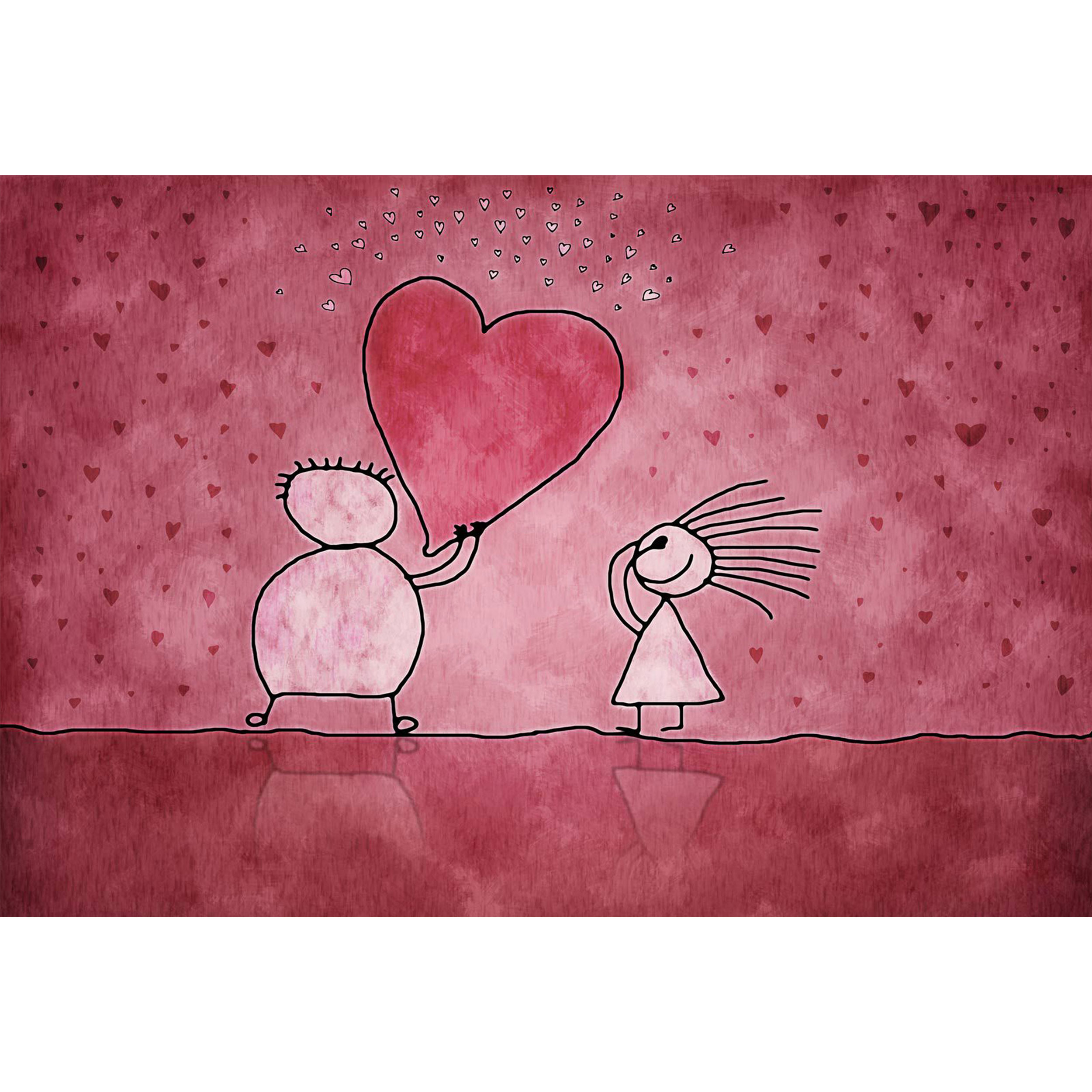 تابلو شاسی طرح عشق و قلب مدل T1227