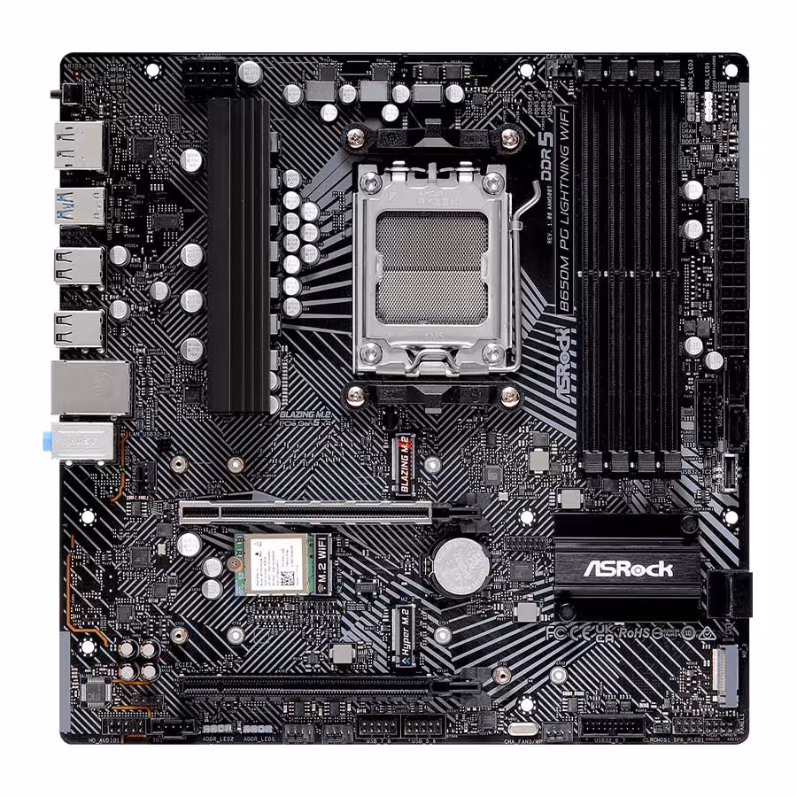 قیمت و خرید مادربرد ازراک مدل B650M PG Lightning WiFi DDR5 | یاس ارتباط