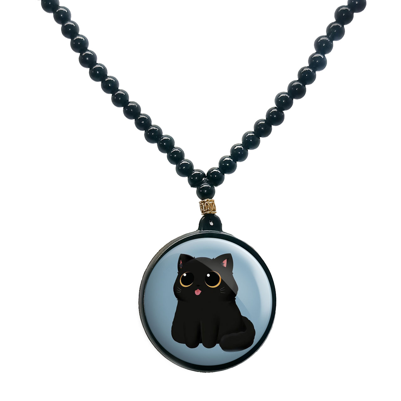 گردنبند پرمانه طرح حیوانات کیوت کد pmd.21549 مدل دو طرفه