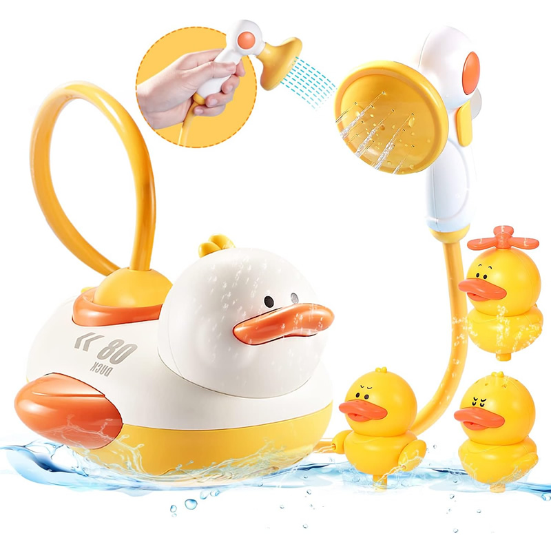 اسباب بازی حمام کودک خانواده اردک و دوش Little Bessn