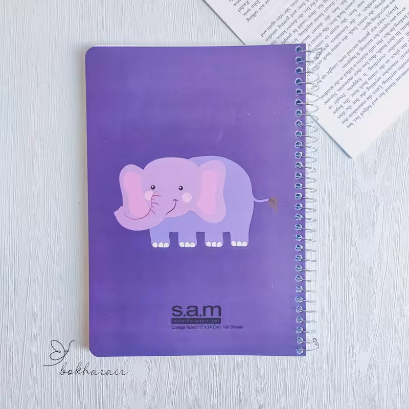 دفتر خط دار 100 برگ sam کد 04