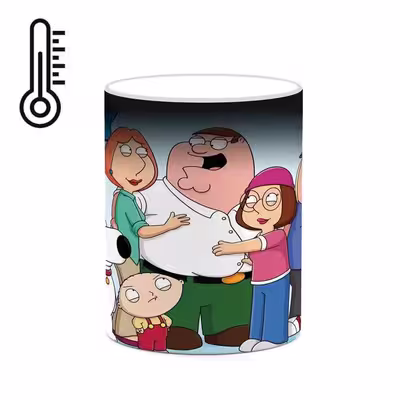 ماگ حرارتی کاکتی طرح کارتون Family Guy مدل mgh22599