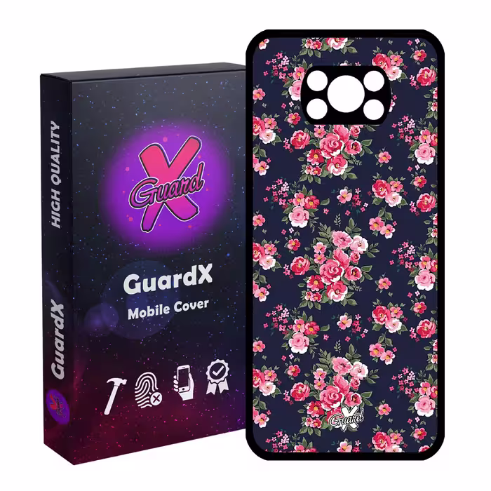 کاور گارد ایکس طرح Flower مدل Glass10130 مناسب برای گوشی موبایل شیائومی Poco X3 Pro
