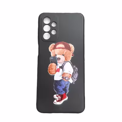 كاور مدل سیلیکون طرح تدی كد 45456  مناسب برای گوشی موبایل سامسونگ galaxy A73