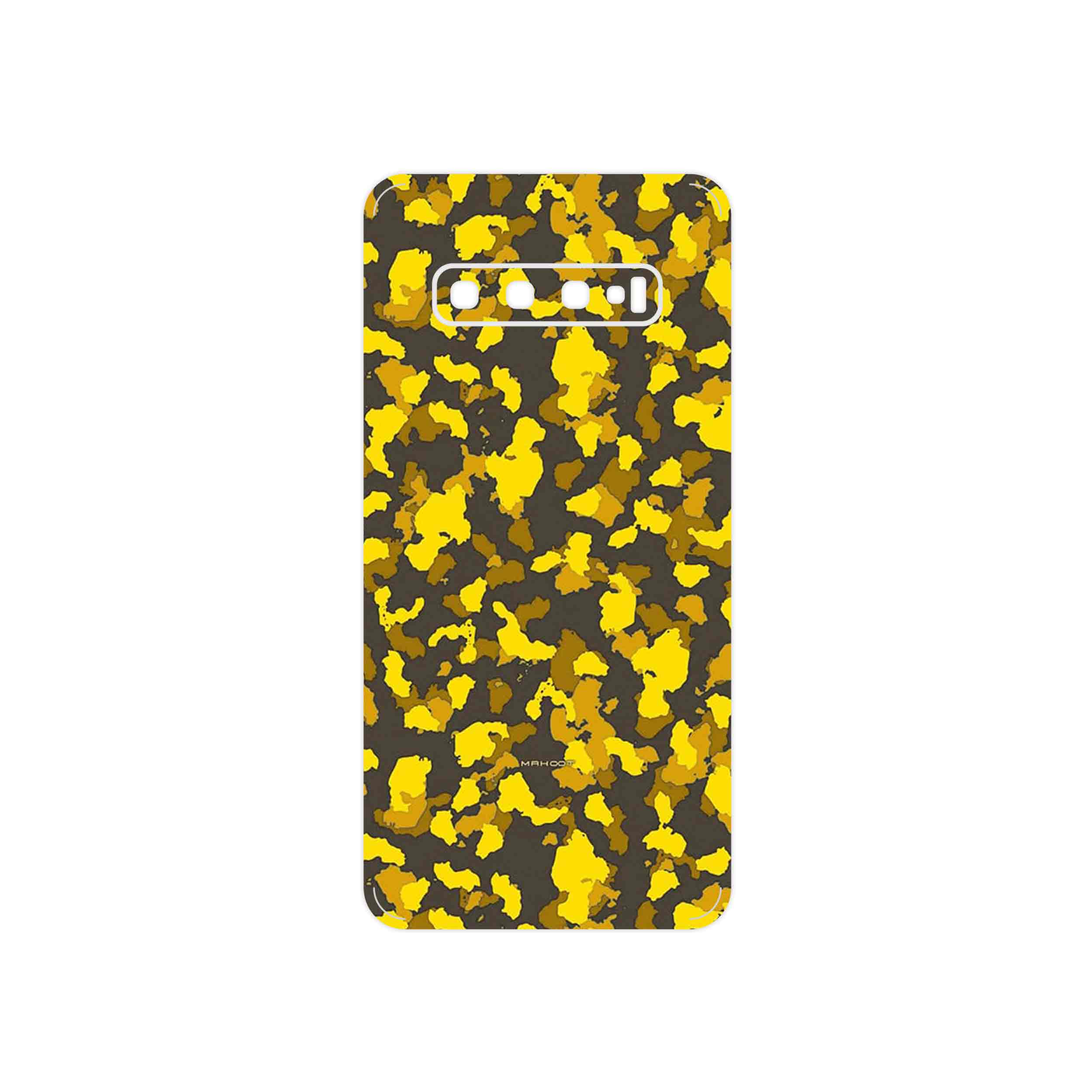 برچسب پوششی ماهوت مدل Yellow Infantry Army مناسب برای گوشی موبایل سامسونگ Galaxy S10