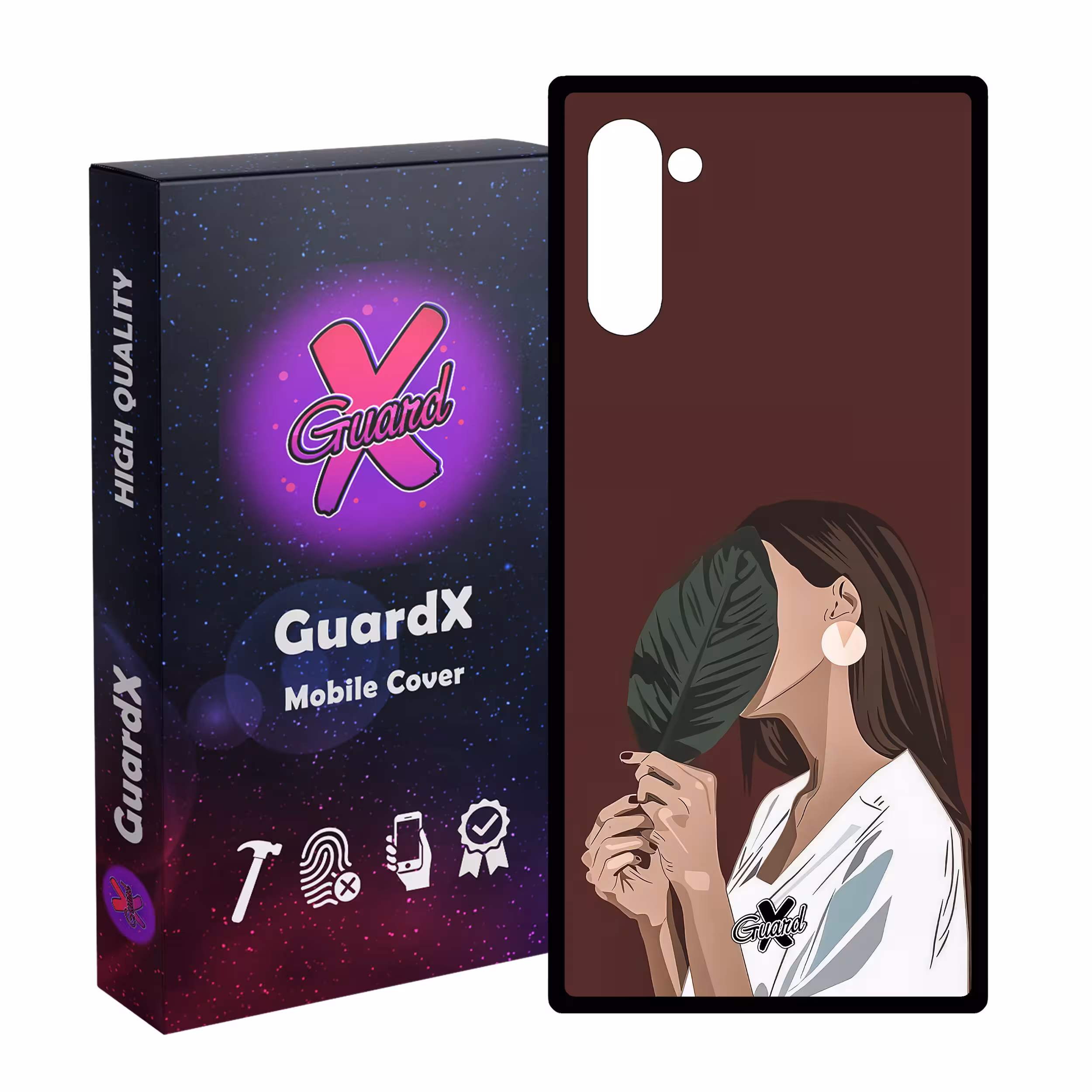 کاور گارد ایکس طرح دختر مدل Glass10476 مناسب برای گوشی موبایل سامسونگ Galaxy Note 10