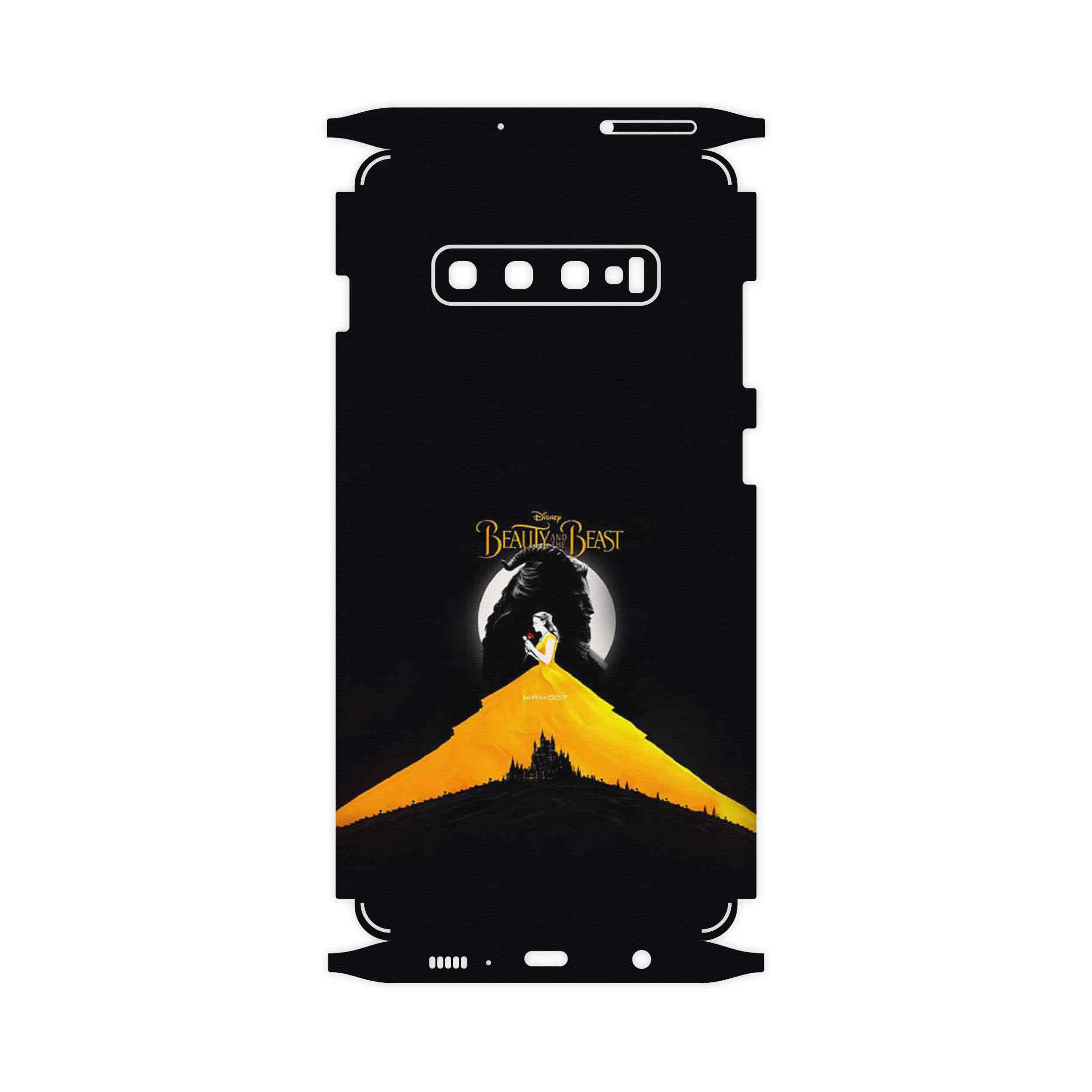 برچسب پوششی ماهوت مدل Beauty and the Beast-FullSkin مناسب برای گوشی موبایل سامسونگ Galaxy S10 Plus