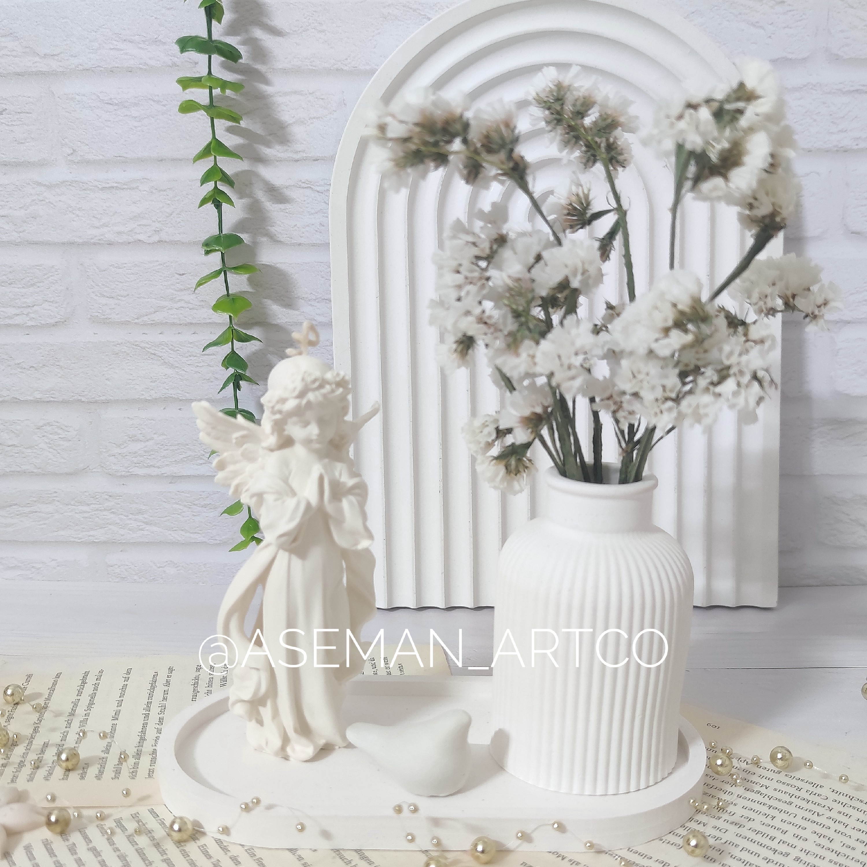 ست دکوری شمع، گلدان مراکشی و استند