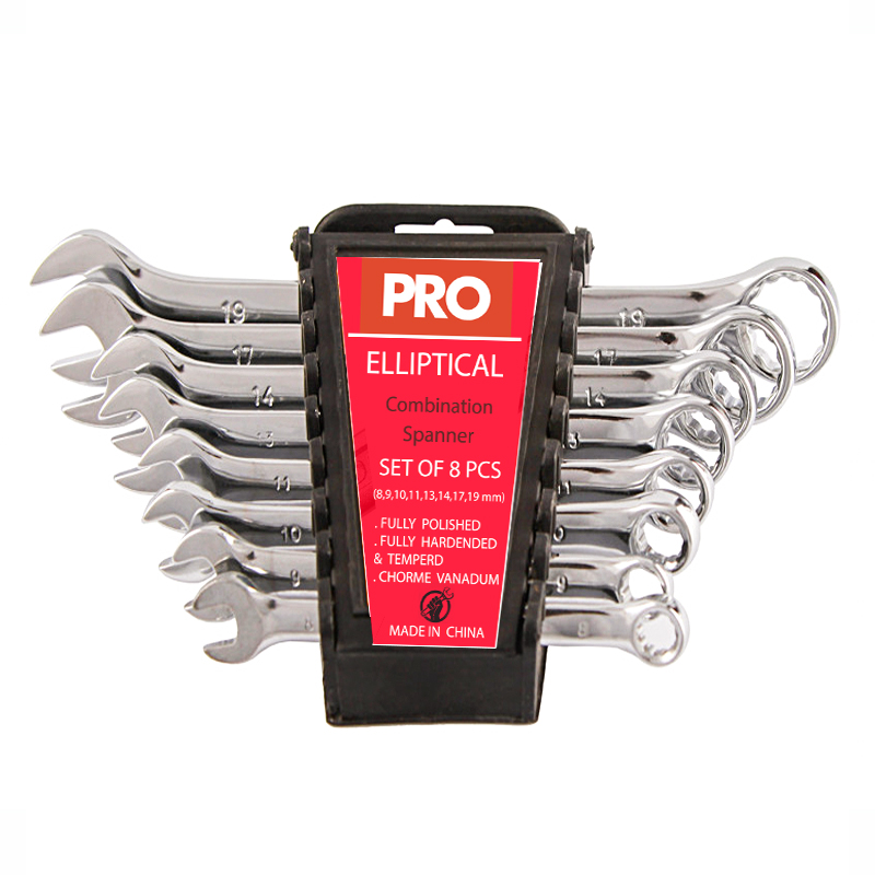 آچار یکسر تخت و یکسر رینگی پرو کد ATR-PRO-08 مجموعه 8 عددی
