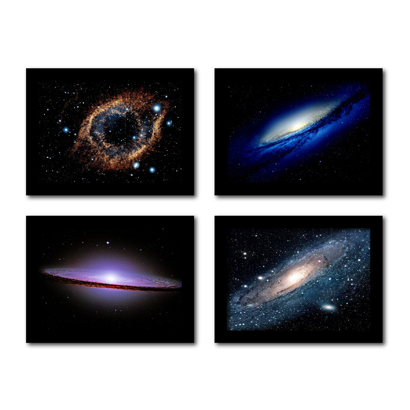تابلو مدل ناسا طرح کهکشان راه شیری کد 4 مجموعه 4 عددی | دنیای قاب