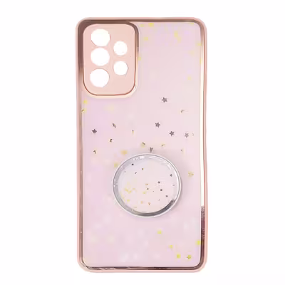 کاور لیمیا مدل فانتزی لنزدار پشت شیشه ای طرح ستاره کد 436 مناسب برای گوشی موبایل سامسونگ Galaxy A52s/A52 به همراه پاپ سوکت