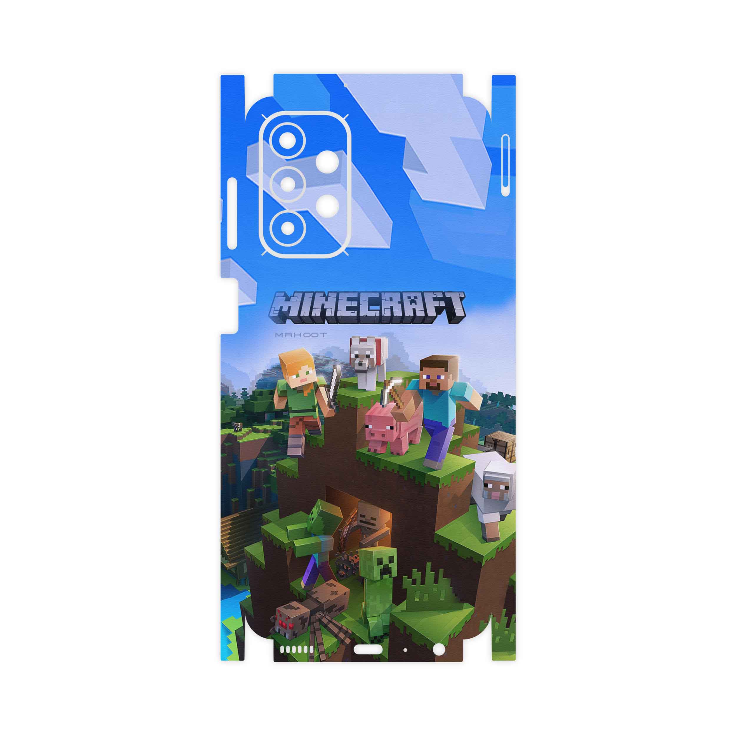برچسب پوششی ماهوت مدل Minecraft-Game-FullSkin مناسب برای گوشی موبایل سامسونگ Galaxy A23