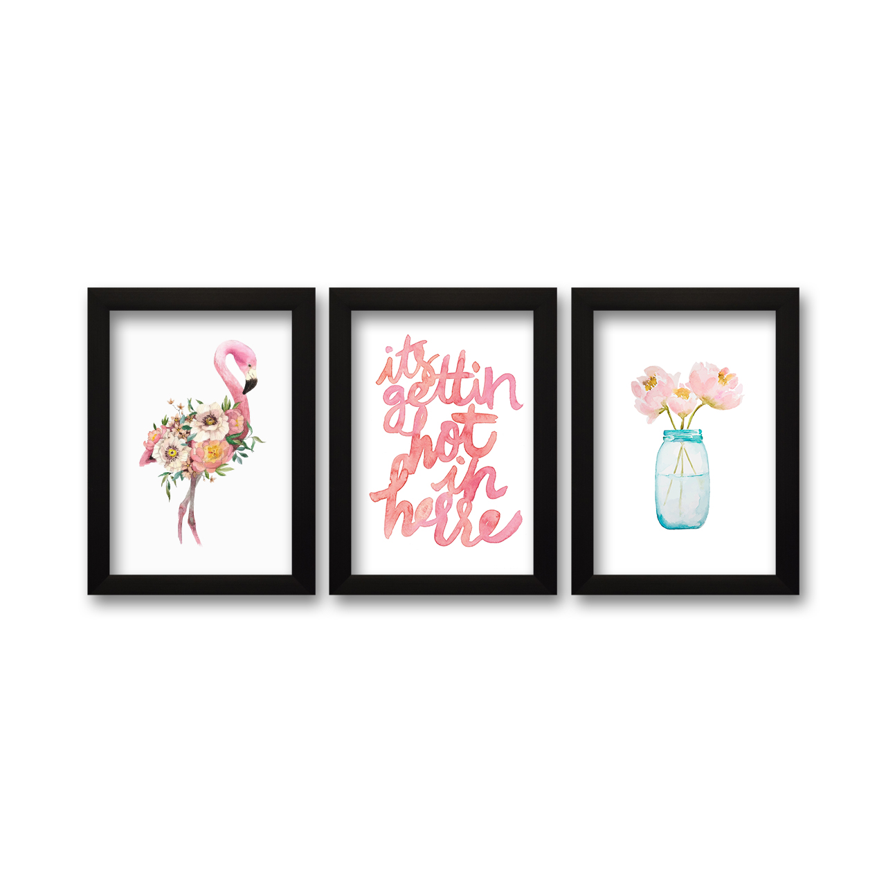 تابلو 3 تکه هیلما گالری کد HAP1061 BLACK