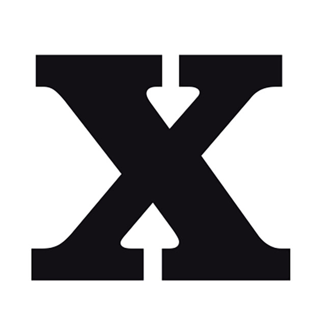 استند رومیزی تزیینی طرح حروف X مدل 45