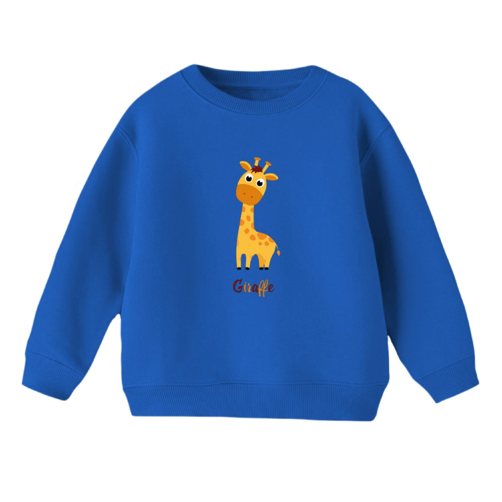 سویشرت بچگانه مدل زرافه کد 9 رنگ آبی