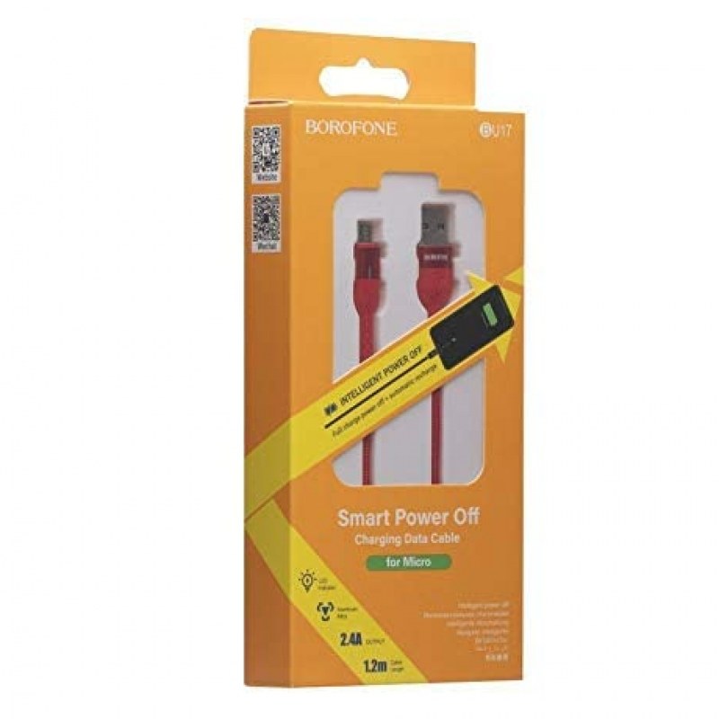 کابل فست شارژ میکرو بروفون مدل BU17.با گارانتی یکساله تعویض با نو کالا