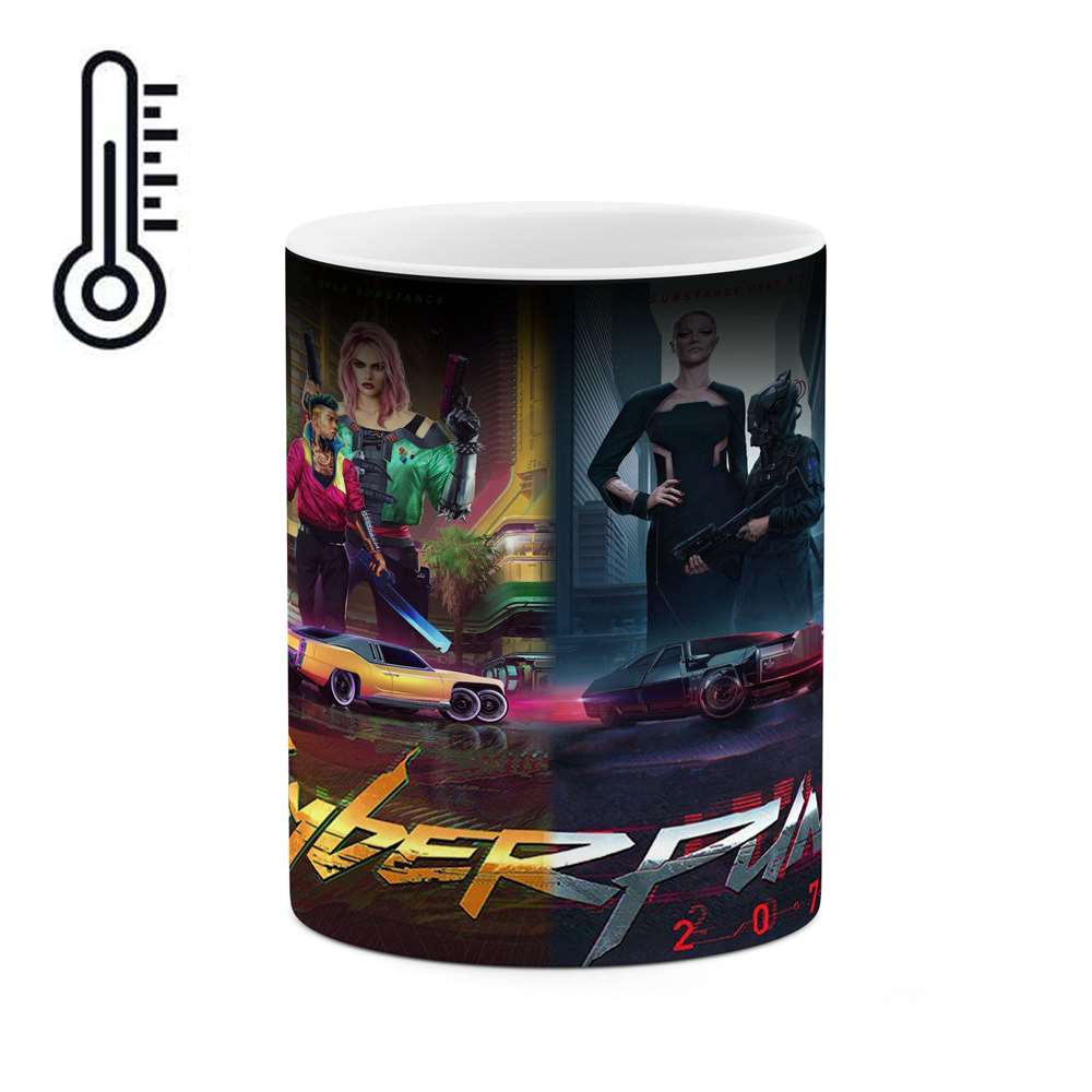 ماگ حرارتی طرح بازی Cyberpunk مدل mgph12122