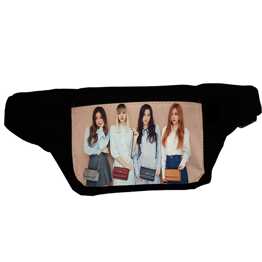 کیف کمری طرح بلک پینک کد Kp1